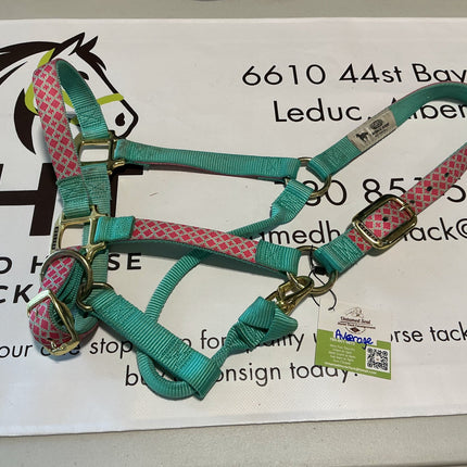 Halter Nylon Average Green/Pink