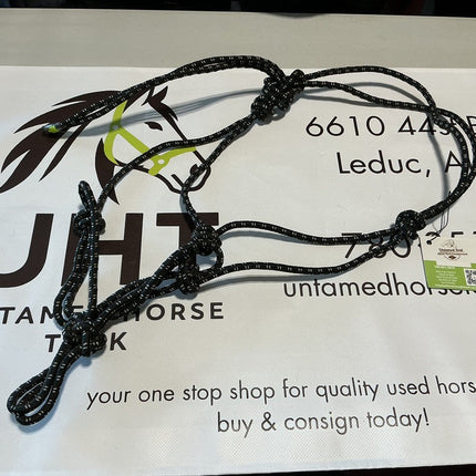 Halter Rope Black White