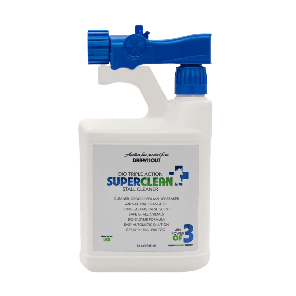 Stall & Trailer Cleaner – Draw It Out SuperClean, 32 oz Hose-End | New