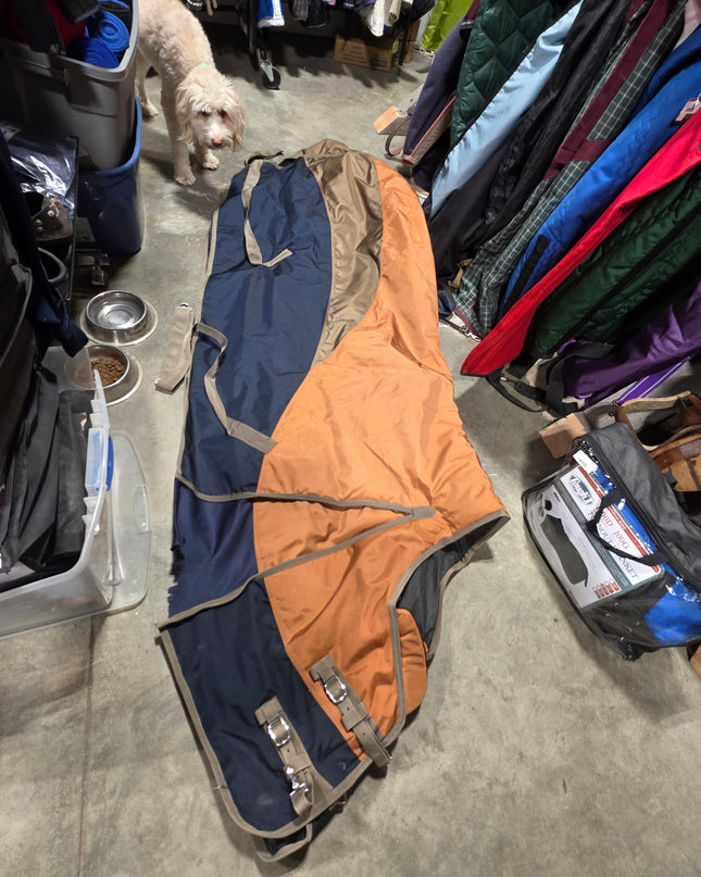 winter coat heavy Breath Comfort 84" Blue /Orange