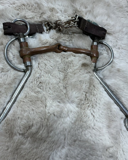 Bit Curb Shank 5" with chin strap