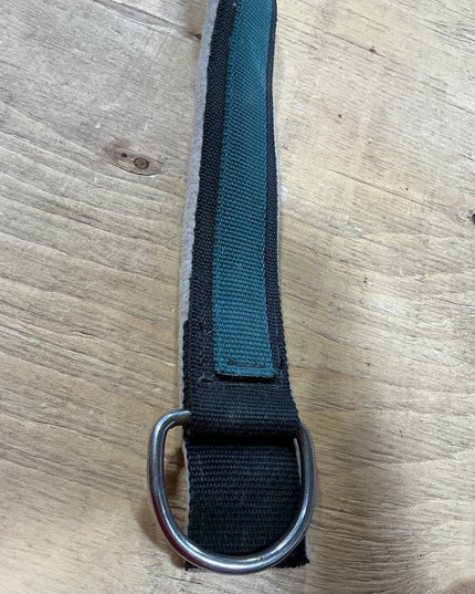 Western  Breast Collar  Green /Fleece ( missing brest collar keepers )