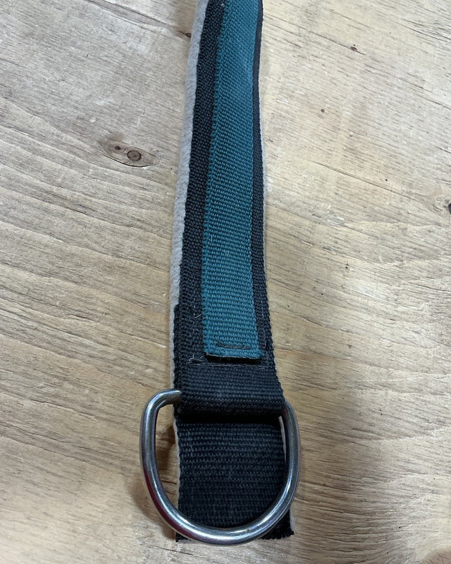 Western  Breast Collar  Green /Fleece ( missing brest collar keepers )