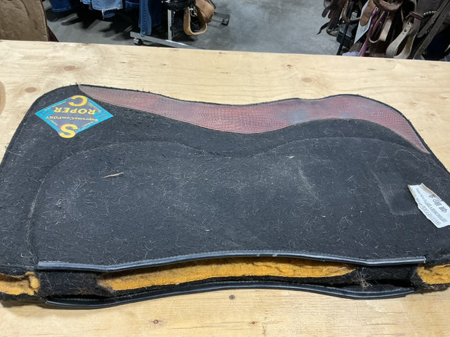 Saddle Pad Western with shims 32" Supreme Comfort Roper Corrector