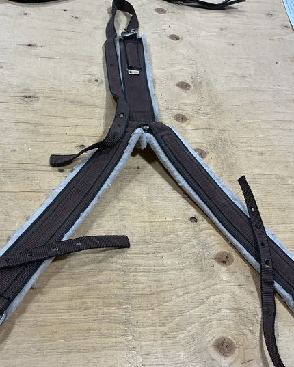 Western Breast Collar Brown/Fleece
