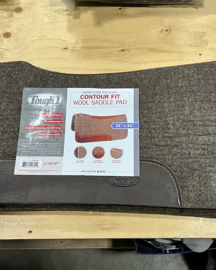 Western Saddle Pad 31X31 WOOL 3/4