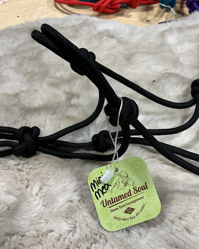 Halter Rope Mini/Pony Medium Black *NEW*