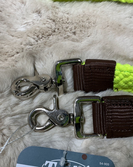 Western Reins FLAT ROPING COTTON *NEW*Lime Green