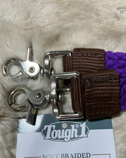 Western Reins FLAT ROPING COTTON *NEW* Purple