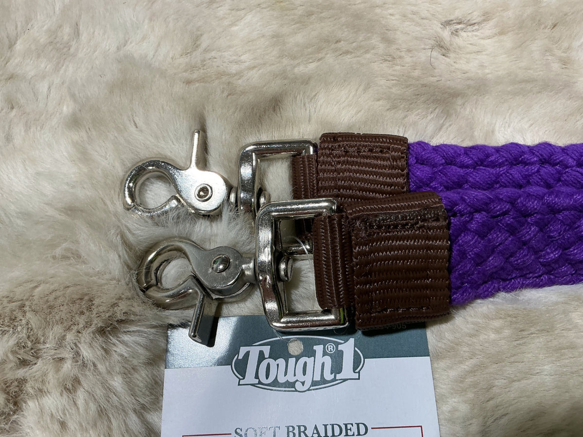 Western Reins FLAT ROPING COTTON *NEW* Purple