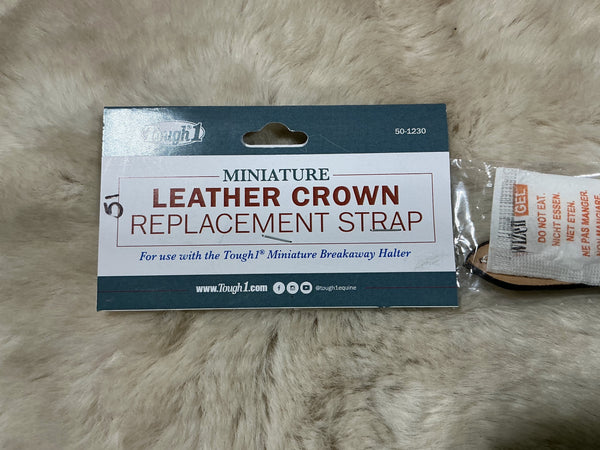 Bridle Crown Strap – Mini, Single-Ply Leather Replacement (2 Available) | New with Tags
