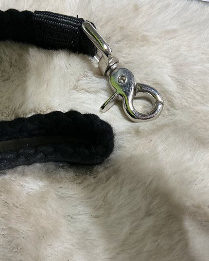 Western Reins FLAT ROPING COTTON *NEW* Black
