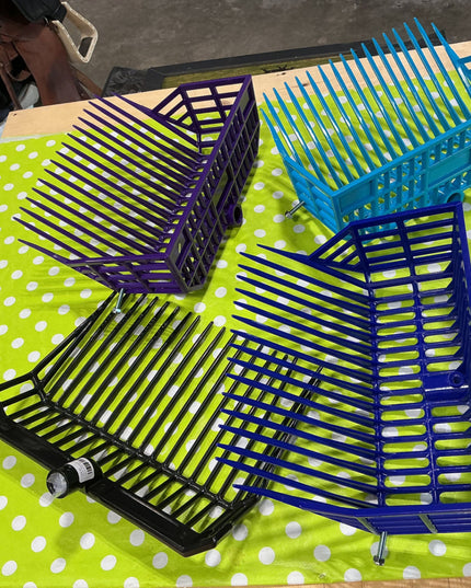 Plastic Shaving Fork BASKET Head: Teal (
