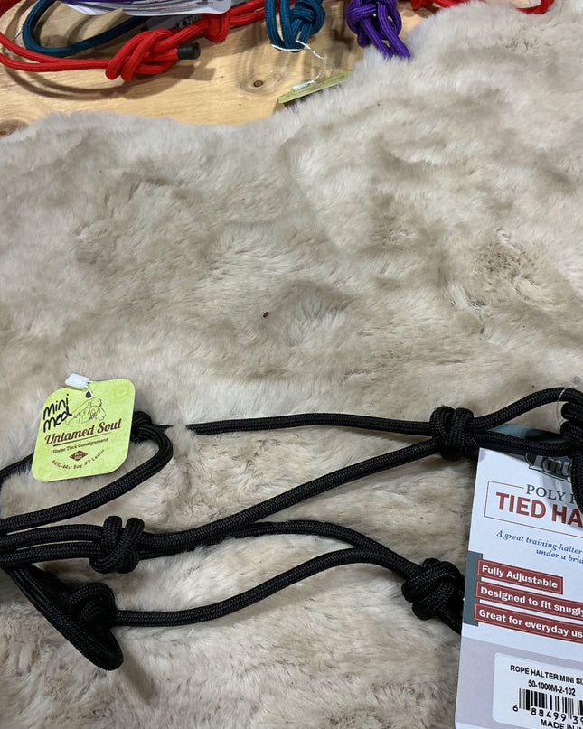 Halter Rope Mini/Pony Medium Black *NEW*