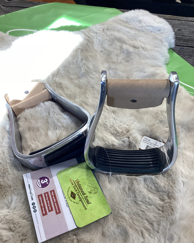 Western Stirrup Aluminum, Silver *NEW*