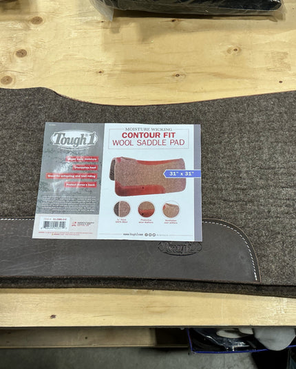 Western Saddle Pad 31X31 WOOL 3/4