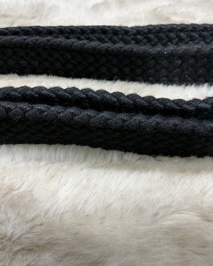 Western Reins FLAT ROPING COTTON *NEW* Black