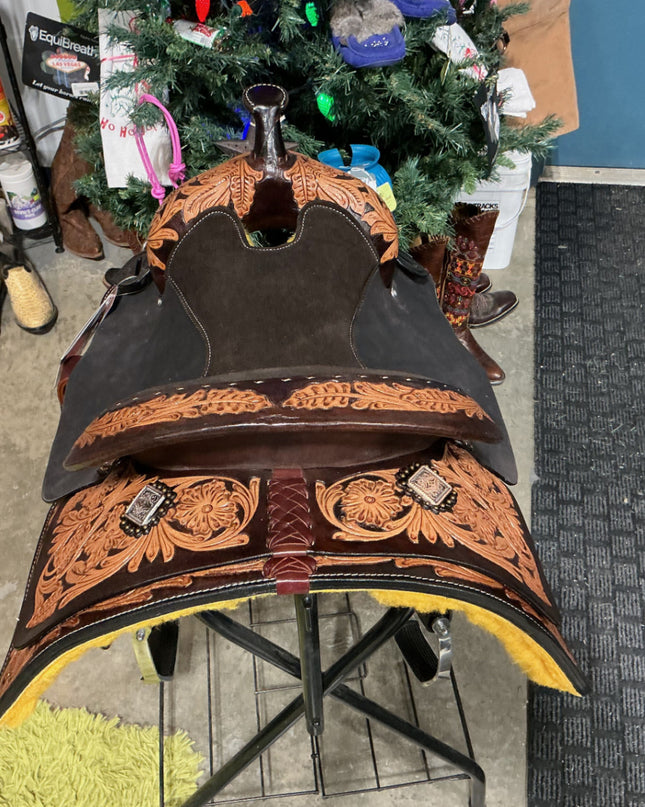 Western Saddle Round Top Reiner 16" G7.5" Package *NEW*