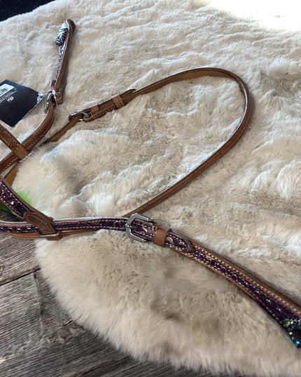 Western Mini Headstall & Breast Collar Purple *NEW*