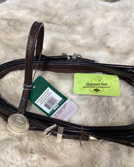 Headstall & Reins With Silver Brown Mini/Pony *NEW*