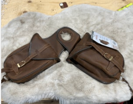soft leather horn bag