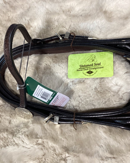 Headstall & Reins With Silver Brown Mini/Pony *NEW*