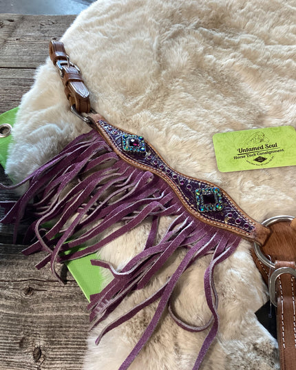 Western Mini Headstall & Breast Collar Purple *NEW*