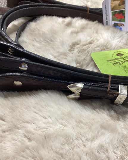 Headstall & Reins With Silver Brown Mini/Pony *NEW*
