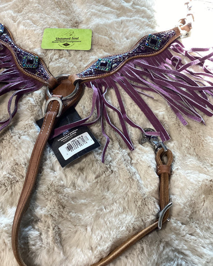 Western Mini Headstall & Breast Collar Purple *NEW*