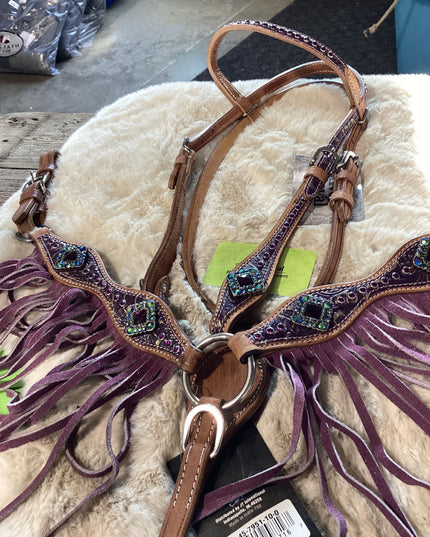 Western Mini Headstall & Breast Collar Purple *NEW*