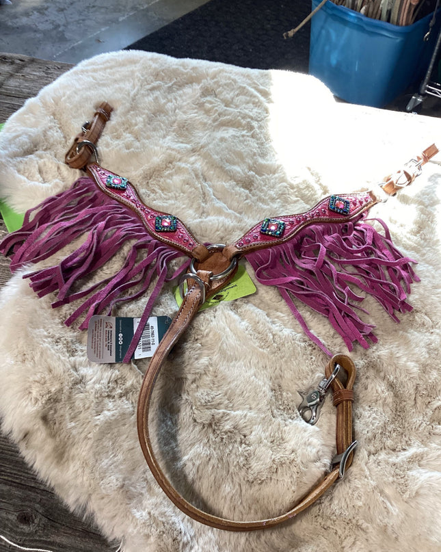 Western Mini/Pony  Headstall & Breast Collar Pink *NEW*