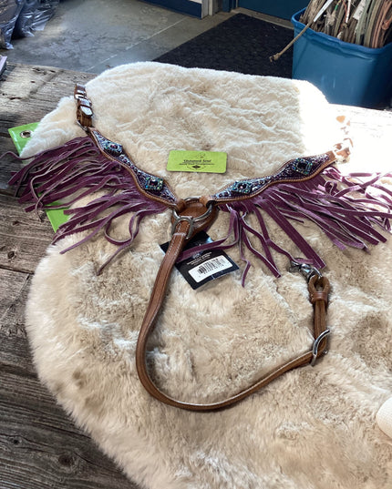 Western Mini Headstall & Breast Collar Purple *NEW*