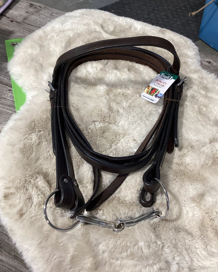 Western Bridle Reins & Bit 5.5" Draft *NEW*