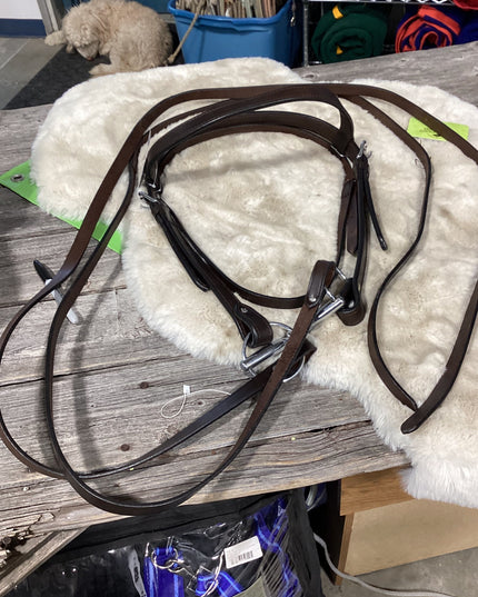 Western Bridle Reins & Bit 5.5" Draft *NEW*