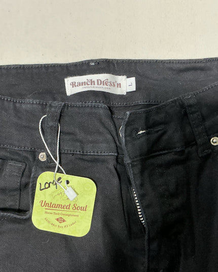 Jeans Ranch Dressn Black Large