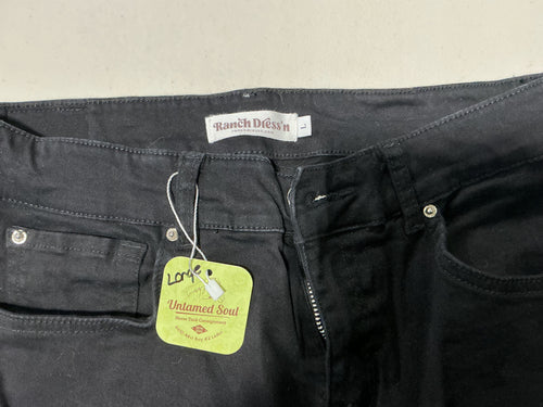 Jeans – Ranch Dress'n, Black, Large (8–10) | New without Tags