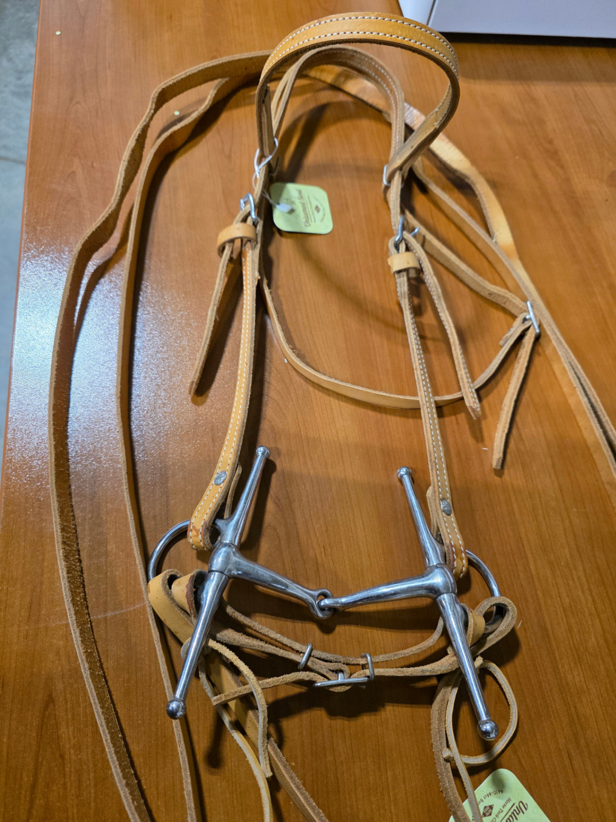 Western Headstall  Bit & Reins Light Tan
