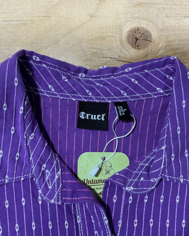 Western shirt cruel Large purple