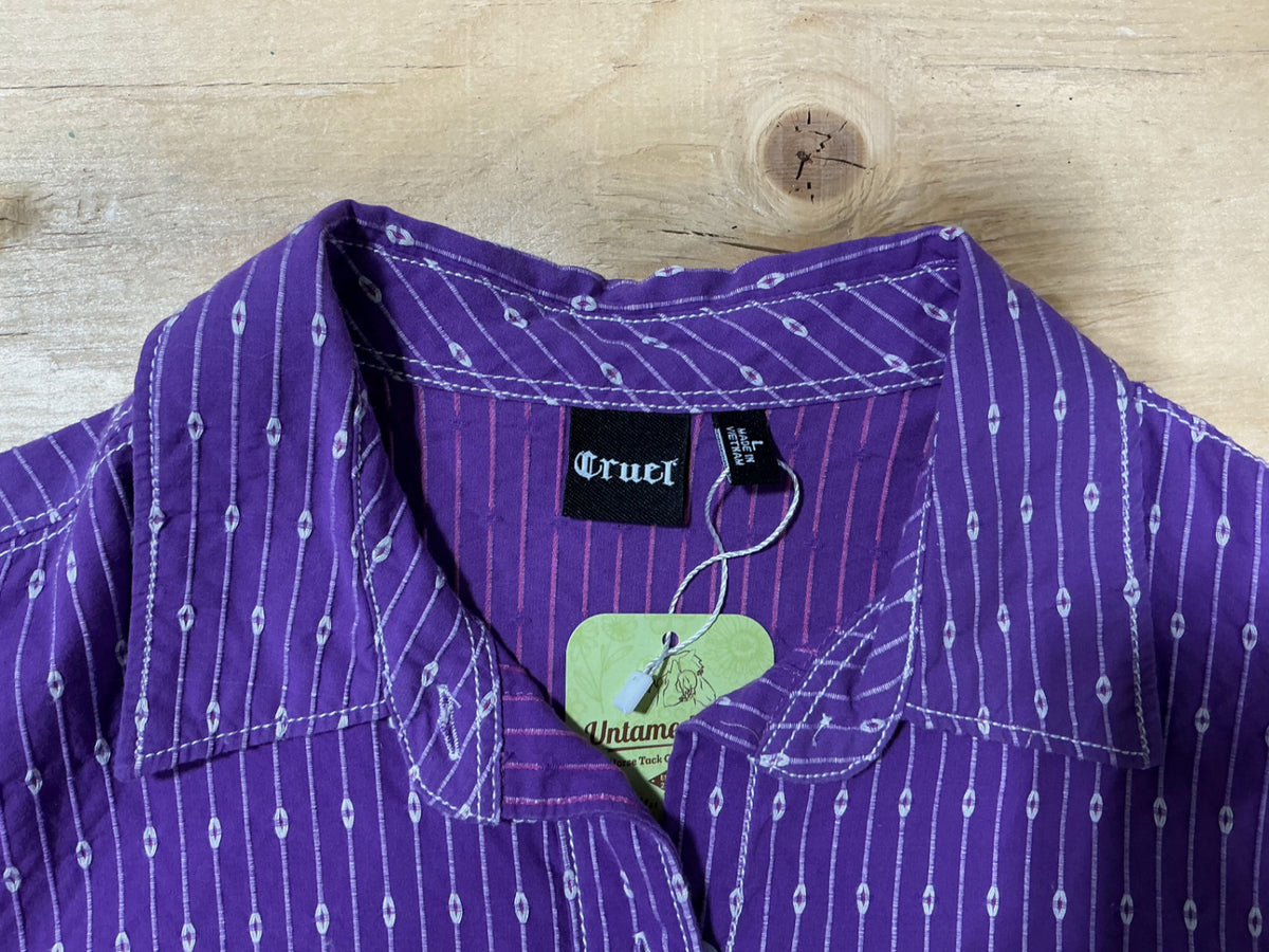 Western shirt cruel Large purple