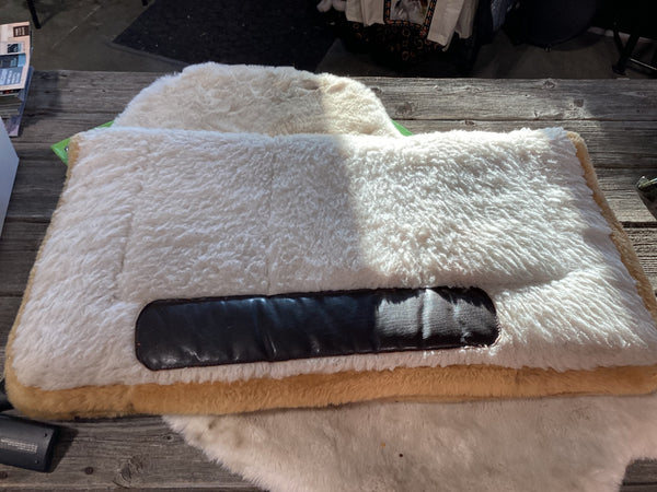 Western Saddle Pad – White, 32" x 32" | Used