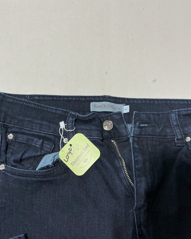 Jeans Ranch Dressn Dark Large Wide Leg