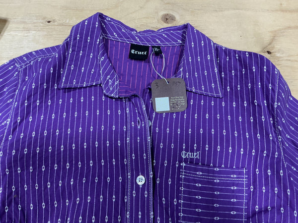 Western Shirt – Cruel Girl, Purple, Large | Used
