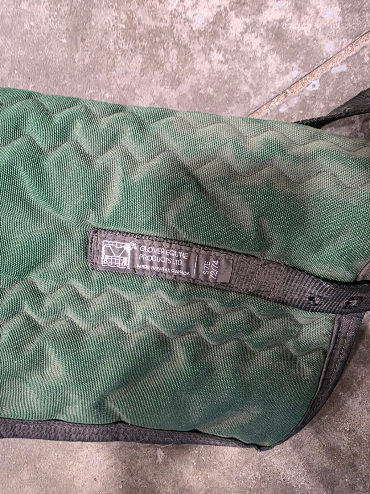 Winter Liner Green Glover Equine   68"