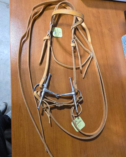 Western Headstall  Bit & Reins Light Tan