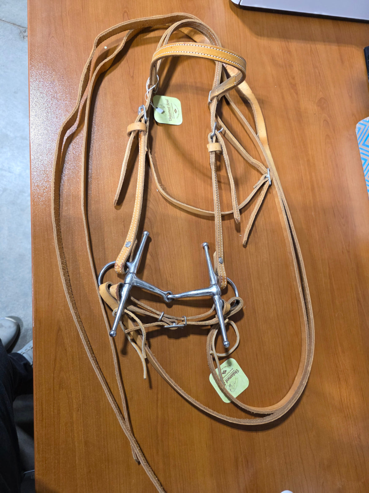 Western Headstall  Bit & Reins Light Tan