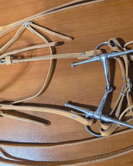 Western Headstall  Bit & Reins Light Tan