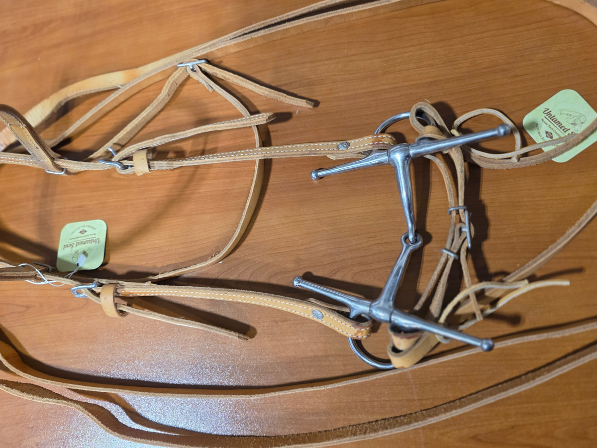 Western Headstall  Bit & Reins Light Tan