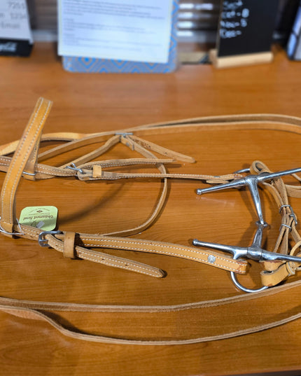 Western Headstall  Bit & Reins Light Tan
