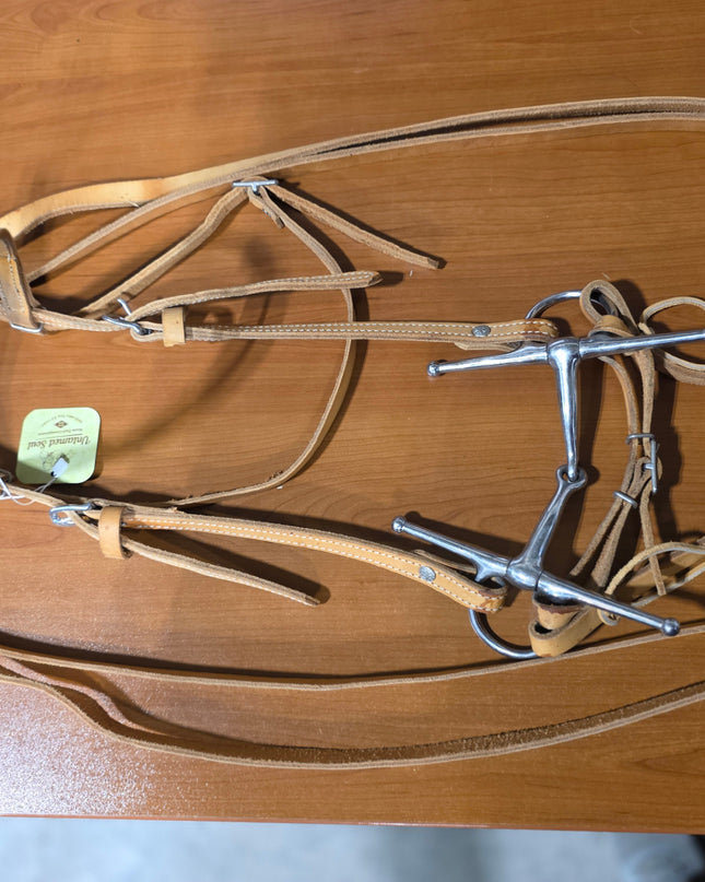 Western Headstall  Bit & Reins Light Tan