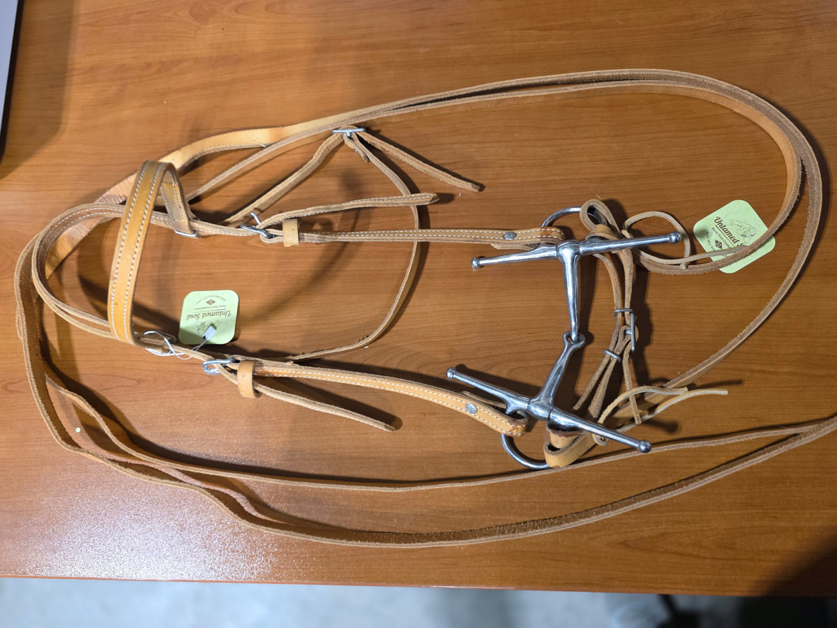 Western Headstall  Bit & Reins Light Tan